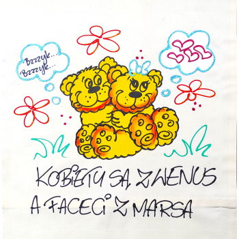 [Db67] Poduszka bawełniana Kobiety są z Wenus, a faceci z Marsa